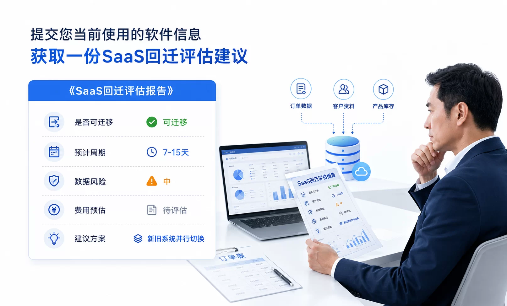 SaaS回迁评估报告示意图